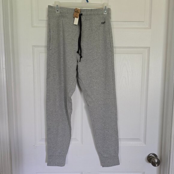 NWT VS PINK M Full Length High Waist grey campus jogger - Picture 1 of 4
